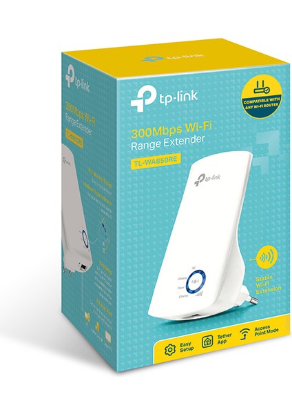 Tp-Lınk TL-WA850RE 300 Mbps Wıfı Repeater Geniş Menzil (4767) - ARS3751-2618