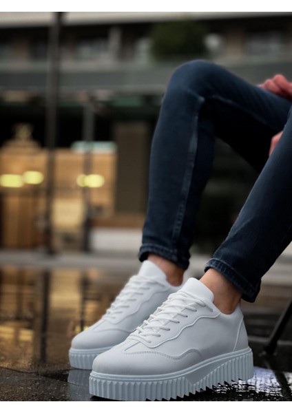 BA0802 Boa Beyaz Yüksek Taban Erkek Günlük Ayakkabı fırsatları