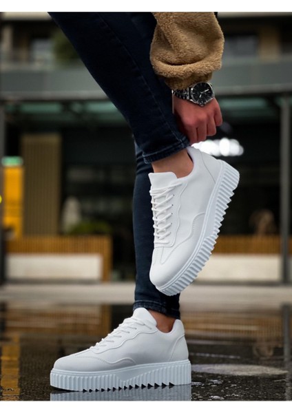 BA0802 Boa Beyaz Yüksek Taban Erkek Günlük Ayakkabı indirimleri