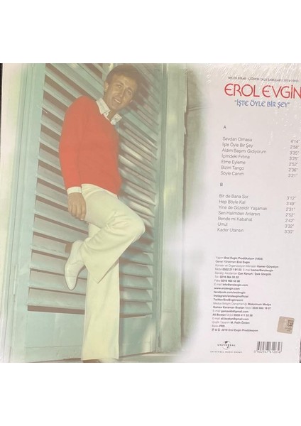 Erol Evgin Işte Öyle Bir Şey Plak fiyatları