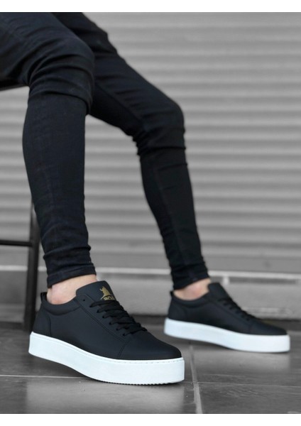 BA0104 Bağcıklı Siyah Cilt Spor Klasik Erkek Ayakkabı fiyatları