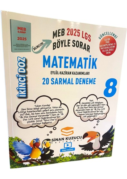 Sinan Kuzucu 8.sınıf Ikinci Doz Sarmal Branş Denemeleri Matematik