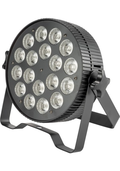 Flash Slım LED Par Spot 18X12W Rgbwauv 6in1 Tiyatro, Sahne Show Spotu