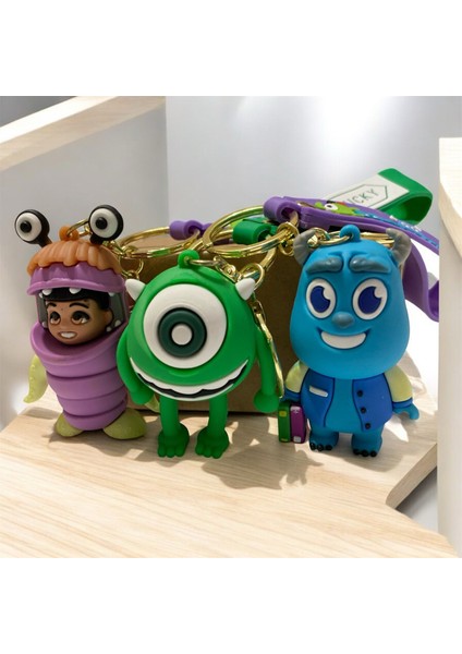 Sevimli Canavarlar Figürlü Anahtarlık & Çanta Süsü 3'lü fiyatları