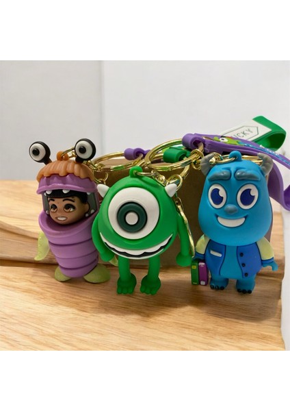 Sevimli Canavarlar Figürlü Anahtarlık & Çanta Süsü 3'lü fırsatları