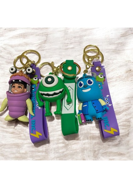 Sevimli Canavarlar Figürlü Anahtarlık & Çanta Süsü 3'lü indirimleri
