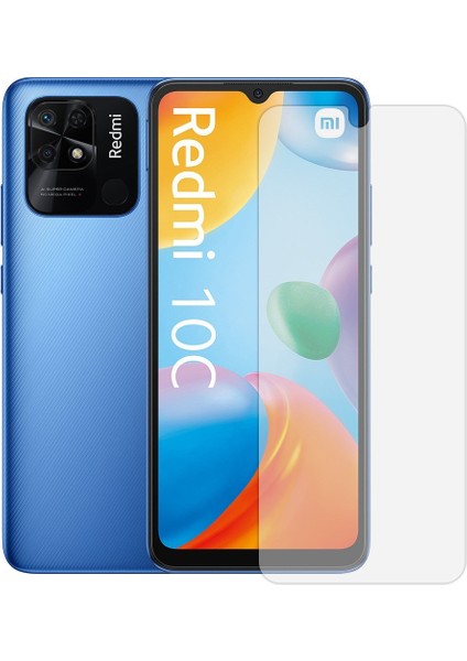 Xiaomi Redmi 10C Tam Kaplayan Hayalet Ekran Koruyucu Cam