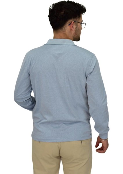 Erkek Mevsimlik Polo Yaka Sweatshirt 6830 BGL-ST04414