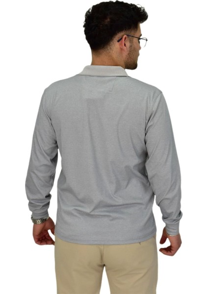 Erkek Mevsimlik Polo Yaka Sweatshirt 6830 BGL-ST04414