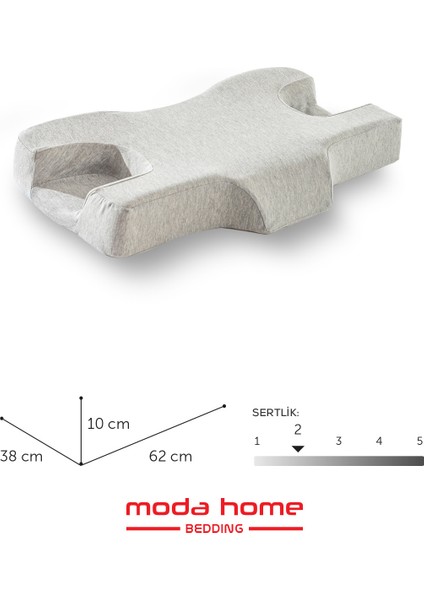 Visco Ortopedık Boyun Yastığı,cilt dostu güzellik yastığı 62*38*10 cm