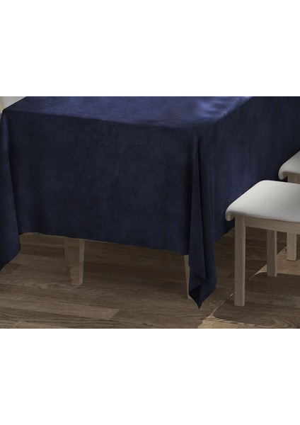 Lacivert Renk Dikdörtgen, Kadife Dokulu, Dertsiz, Masa Örtüsü modelleri