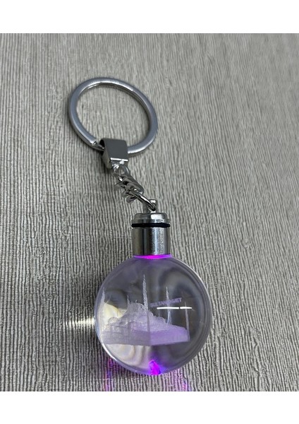 Populermarketim - Ledli Sultanahmet Tasarımı Kristal Anahtarlık ALK3804