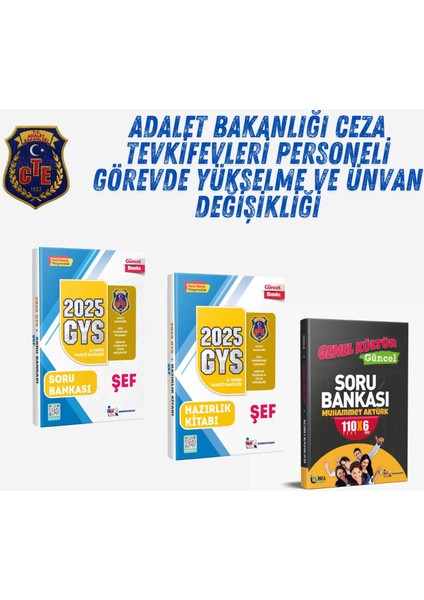 2025 Cte Şef Gys Hazırlık – Soru Bankası 3'lü Set