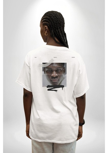 Modern Black Lives Better Kadın Erkek Ön Minimal Sırt Baskılı Beyaz Pamuklu Tişört fiyatları
