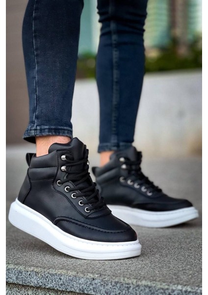 Kb 0994 Kuback Siyah Cilt Yüksek Taban Erkek Bilek Bot