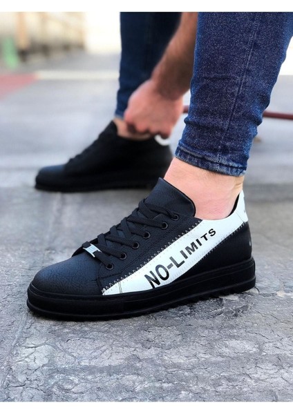 Siyah - Wagoon WG027 Kömür Beyaz No Limit Erkek Casual Ayakkabı