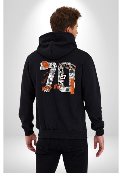 Yetmişler Dünya Sokak Tarzı Kadın Erkek Baskılı Fermuarlı Kapüşonlu Hırka Sweatshirt modelleri