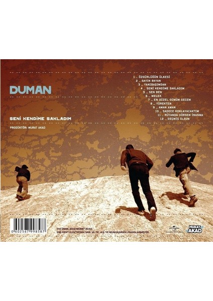 Duman Seni Kendime Sakladım Plak fiyatları