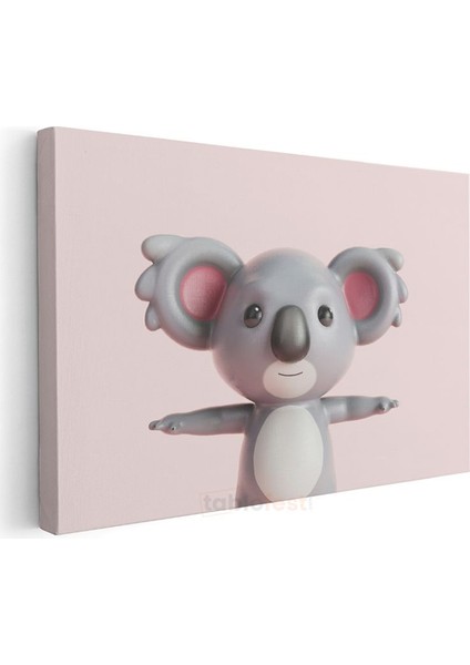 Sevimli Koala - Minimalist Dekoratif Kanvas Tablo