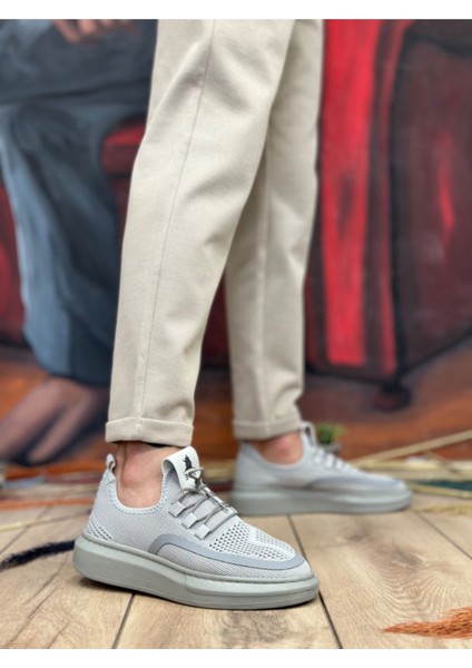 BA0375 Özel Örme Triko Tarz Gri Renk Spor Ayakkabı fiyatları
