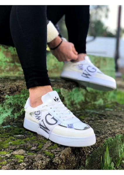 Kömen WG202 Beyaz Gri Erkek Günlük Ayakkabı