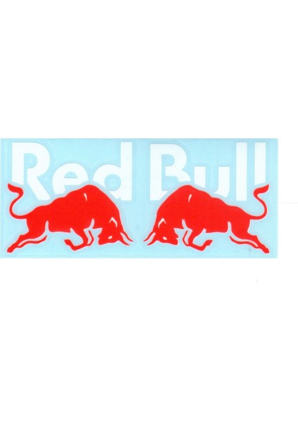 Oto Aksesuar-Redbull Beyaz Yazı Sticker -15 x 7 cm fırsatları