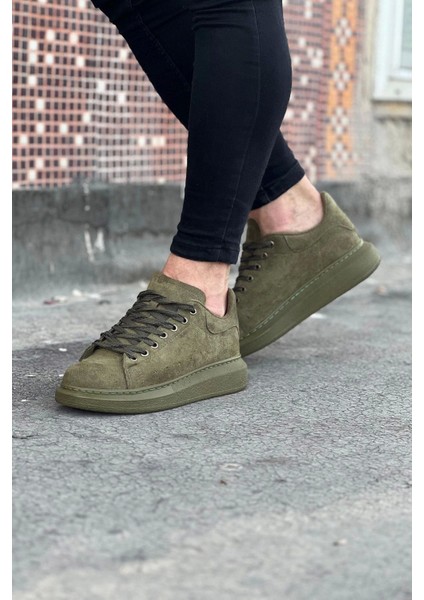 Wagoon WG096 Haki Süet Günlük Erkek Casual Ayakkabı