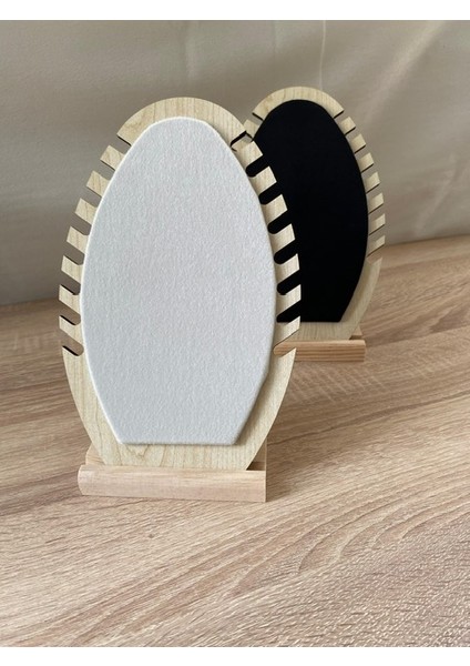 2 Li Dekoratif Ahşap Takı Organizer Stand Kolye Bileklik Küpe Aksesuar Düzenleyici Hediye kadın indirimleri