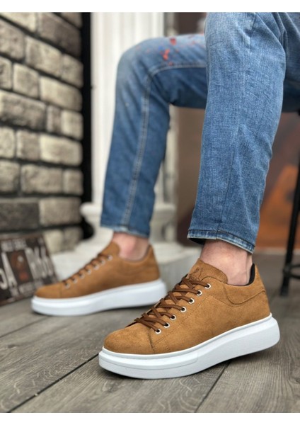 BA0547 Boa Kalın Yüksek Taban Taba Süet Bağcıklı Spor Erkek Ayakkabı fiyatları