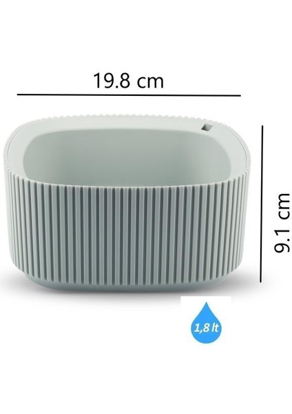 KRS-248 Pera Dekoratif Aranjman Kaktus Sukulent Saksı 1.8 Litre No 2 fiyatları