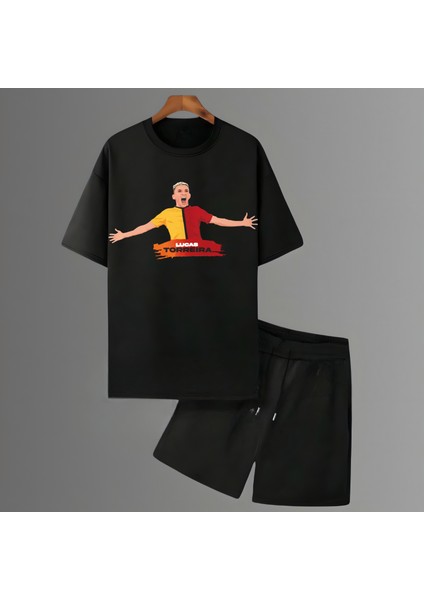 Lucas Torreira Futbolcu Sırt Forma Baskılı Unisex Kısa Kollu Tişört Regular Fit T-Shirt Şort Takımı