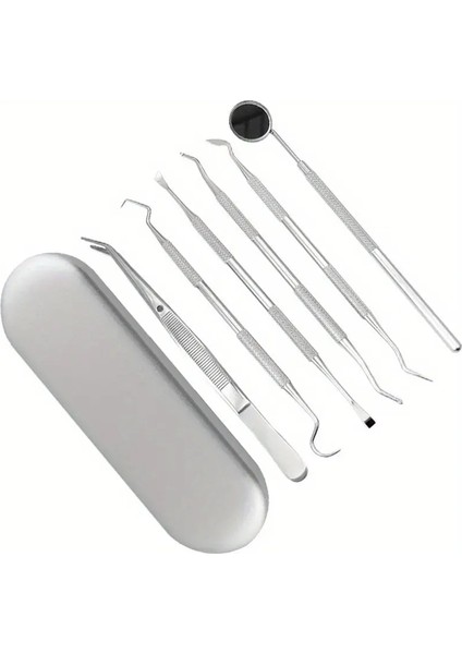 Paslanmaz Çelik Ağız Temizlik Bakım Seti 6 Parça modelleri