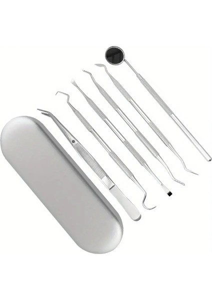Paslanmaz Çelik Ağız Temizlik Bakım Seti 6 Parça fırsatları