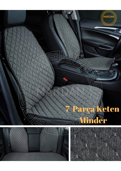 Oto Koltuk Kılıfı 7 Parça Keten
