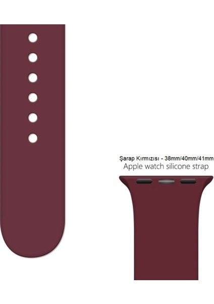 Apple Watch Serisi 1 2 3 4 5 6 7 Se 8 9 10 Uyumlu Kordon 38MM/40MM/41MM Silikon Spor Kayış fırsatları