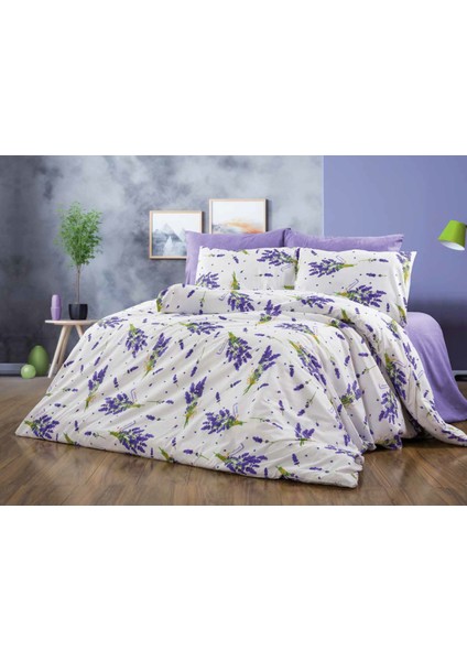 Lüks Dayanıklı Yumuşak Doğal Pamuklu Çift Kişilik Nevresim Takımı+ Lastiksiz Çarşaf+ 2 Yastık Kılıfı