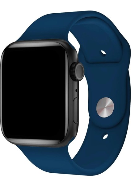 Apple Watch Serisi 1 2 3 4 5 6 7 Se 8 9 10 Uyumlu Kordon 42MM/44MM/45MM Silikon Spor Kayış