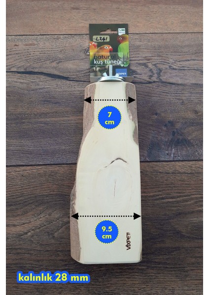 Venty Doğal Papağan Stand Tüneği 24 cm | Macaw, Kakadu, Jako, Amazon, Eklektus, Alexander, Kayık, Konur, Sultan, Monk - L241