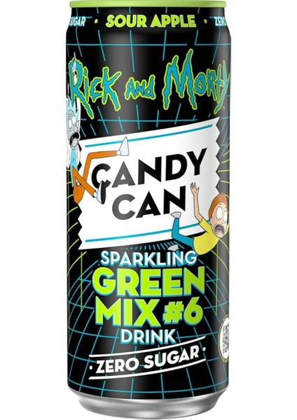 Rick And Morty Sparkling Green Mix #6 Zero Sugar 330ML