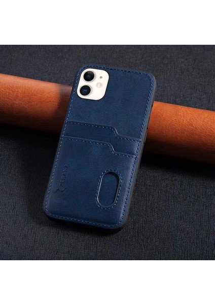Apple iphone 12 Uyumlu Zebana Kartlıklı Pu Deri Kılıf