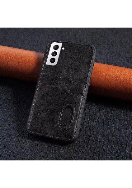 Samsung Galaxy S24 Uyumlu Zebana Kartlıklı Pu Deri Kılıf