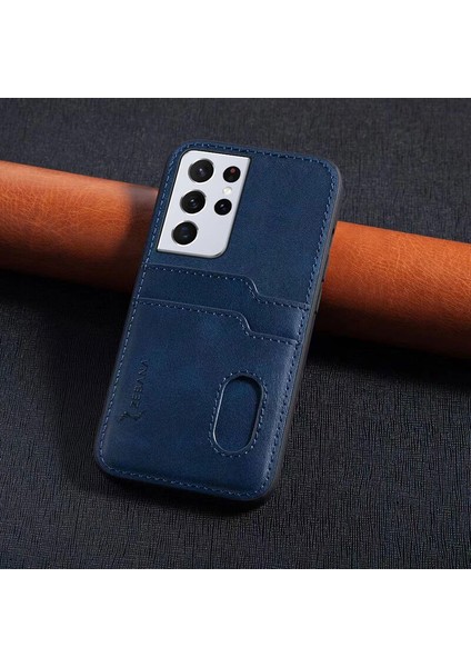 Samsung Galaxy S24 Ultra Uyumlu Zebana Kartlıklı Pu Deri Kılıf