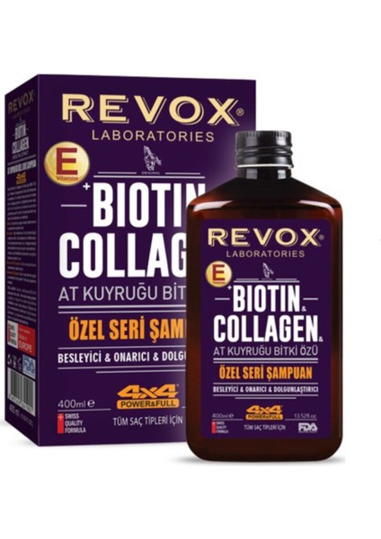 Biotin & Collagen At Kuyruğu Şampuan 400 ml