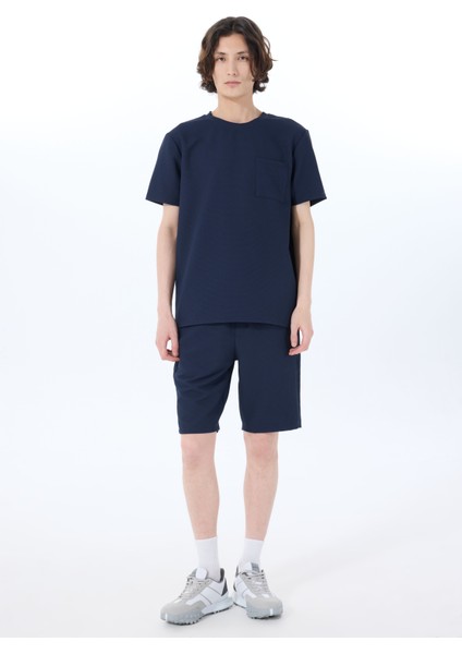 Bisiklet Yaka Düz Lacivert Erkek T-Shirt J5SM-TST7380 fiyatları