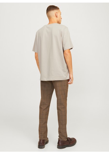 Bisiklet Yaka Bej Erkek T-Shirt 12217167_JPRBLUARCHIE Ss Tee Crew N indirimleri