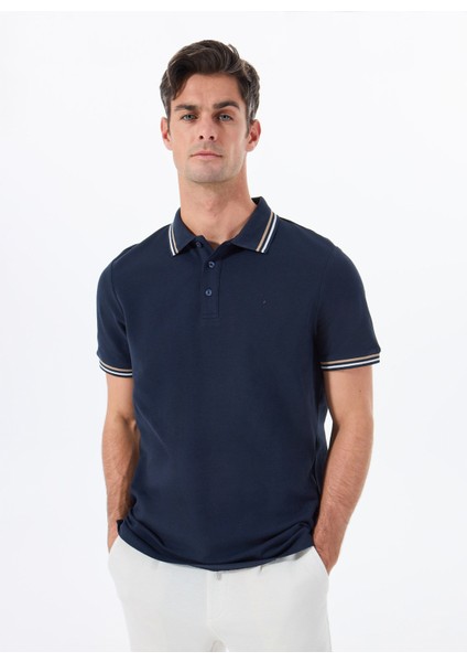 Polo Yaka Düz Lacivert Erkek T-Shirt ACE091252344_LAC modelleri