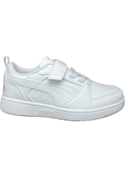 Beyaz Erkek Çocuk Yürüyüş Ayakkabısı 39741903-Puma Rebound V6 Lo Ac+ Ps