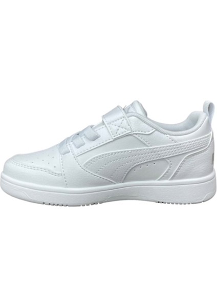 Beyaz Erkek Çocuk Yürüyüş Ayakkabısı 39741903-Puma Rebound V6 Lo Ac+ Ps
