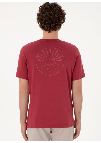 Bisiklet Yaka Kırmızı Erkek T-Shirt Lenhar