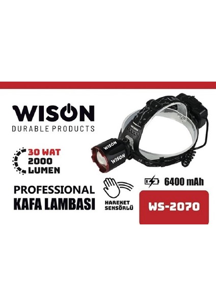 Wıson Wison Ws-2070 2000 Lümen 30 Watt Profesyonel Kafa Lambası modelleri